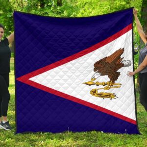 American Samoa Flag Premium Quilt A6  Quilt